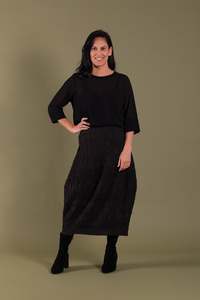 Donique Skirt Noir Ruched