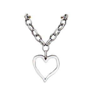 Heart Luxe Necklace Silver