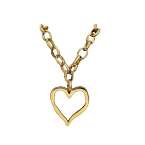 Jewellery: Heart Luxe Necklace Gold