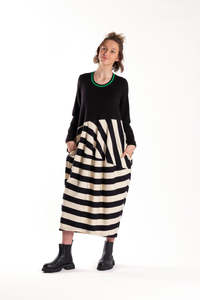 Dresses Jellicoe: Chelsie Dress Monostripe