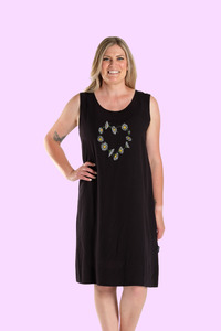 Little Black Summer Dress - Daisy Chain Heart
