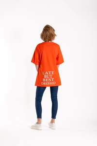 Oversized Box Tee Late Orange
