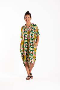 New Arrivals: Kotua Dress Green Retro