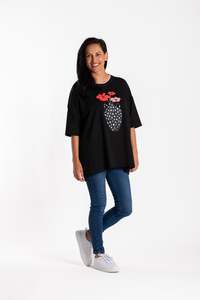 New Arrivals: Jellicoe Box Tee Black Flower Pot