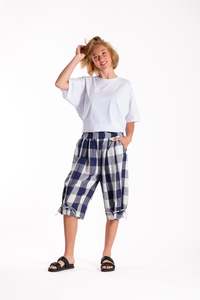 Rio Shorts Blue Chq (Short Version)