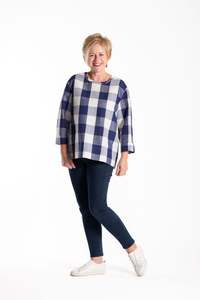 Top: Zefer Top Blue Chq