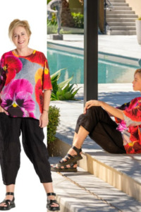 Summer September 2025: Zefer Top Lush Pansies - Viscose