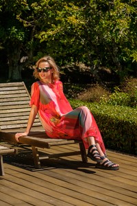 Menaka Dress Vibrant Poppies