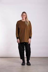 Sweatshirts Deeanne Hobbs: Back Drop Sweatshirt Tumeric