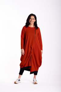 Dresses Jellicoe: Urban Fold Dress Spiced Flame