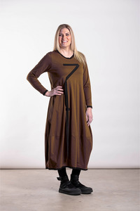 Dresses Deeanne Hobbs: Marcia Dress Spiced Coffee