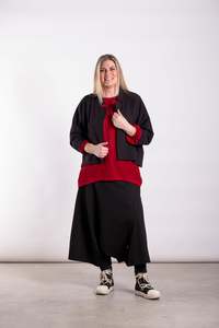 Pants Deeanne Hobbs: Drop Crotch Drape Pants Black