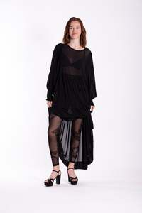 Leggings Tassles & Chains Black