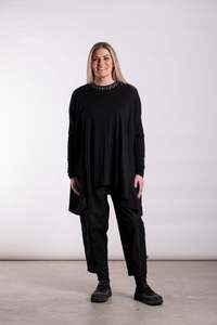 New Arrivals: Overset Top Black - Onesize
