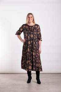 New Arrivals: Cascade Dress Bronze Spot