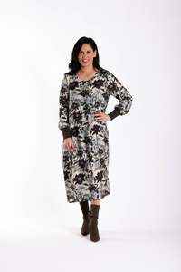 Sandy Dress Olive Porcelain