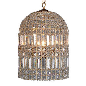 Homeware Lamps Amp Lighting: Bird Cage Style Crystal Chandelier