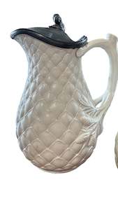 Antique Celadon Parian Ware Jug - Medium