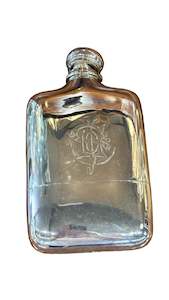 Sterling Silver: Antique Sterling Silver Hip Flask