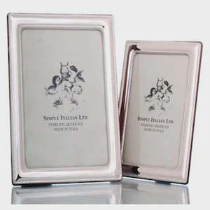 Sterling Silver: Sterling Silver Frame - Doubled Beaded Medium