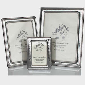 Sterling Silver: Sterling Silver Frame - Hammered Medium