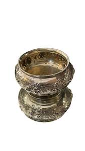 Small Round Antique Sterling Silver Bowl Circa 1868