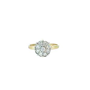 Jewellery Engagement Rings: Round Diamond Cluster Ring