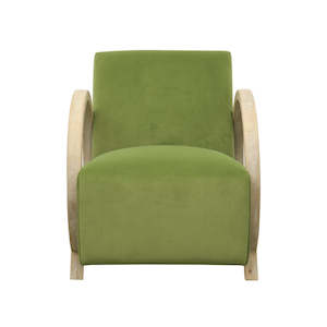 Chairs: Green Contemporary Armchair