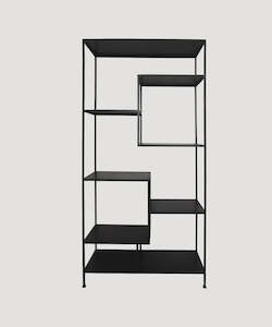 Sideboards: Black Metal Staggered Shelf
