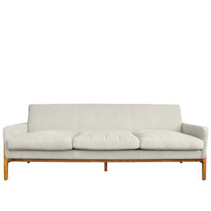 Sofas: Beige Fabric 3 Seater Sofa