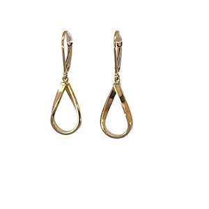 Jewellery Recently Sold: Drop Pear Earrings in 9ct Yellow Gold