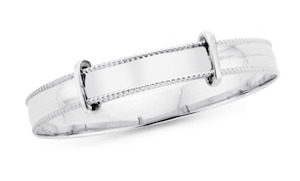 Jewellery Recently Sold: Sterling Silver  Expandable Baby Bangle