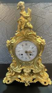 Pre Loved Homeware: Antique French Ormolu Mantel Clock
