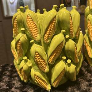 Locket: Glazed Ceramic Corn Pot - Medium