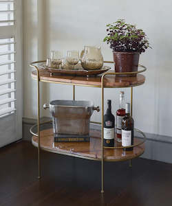 Marble Gold Drinks Trolley