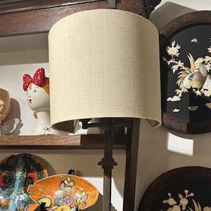 Iron Bronzed Light Wall Sconce with Shades - PAIR