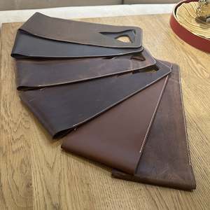 Stitched Leather Wine Tote Bag - One Bottle