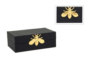 Mens: Textured Bee Box in Black