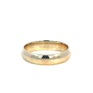 Jewellery Mens: Unisex Half Dome Wedding Band - 5.0mm