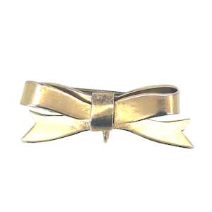 Vintage Bow Brooch in 9ct Yellow Gold