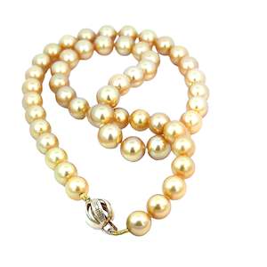 Golden South Sea Pearl Necklace - 8.0-8.5mm