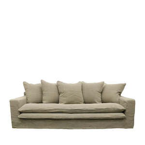 Sofas: Khaki Slipcover Sofa 3 Seater