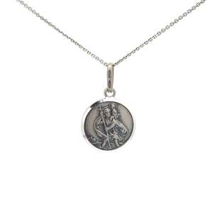 Circle St Christopher Pendant