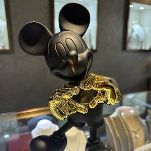Black and Gold Mickey Mouse Figurine