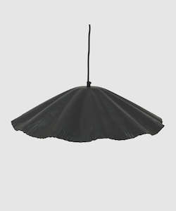 Homeware Lamps Amp Lighting: Crimped Pendant Black and Gold - Large