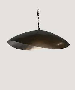 Large Curved Pendant Light - Black