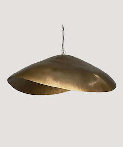 Homeware Lamps Amp Lighting: Curved Gold Pendant Light - Medium