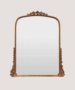 Antiqued Style Mantle Mirror - Large