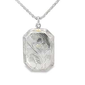 Vintage Octagonal Sterling Silver Locket