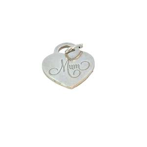 Tiffany and Co "Mum" Pendant Heart